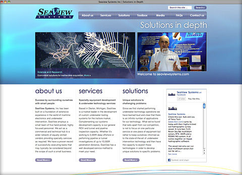 Seaview Systems new website by Sol Design