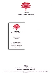 Tandoori Resturant Letterhead