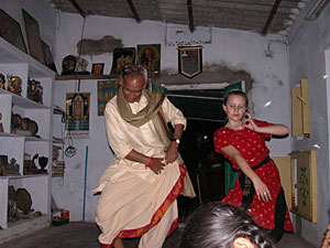 Radhesyam instructing Freya