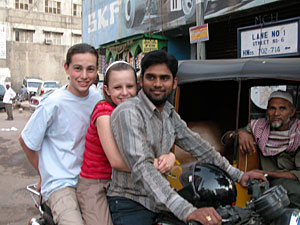 Our kids on the Motorbike